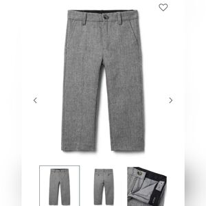 NEW Janie and Jack Gray Herringbone Dress Pants